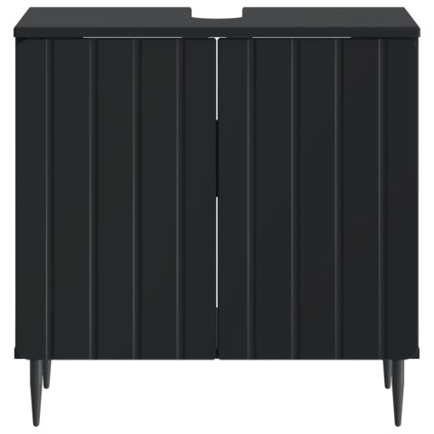 VidaXL Szafka pod umywalkę ZWOLLE Czarny 59,5 x 31,5 x 59 cm