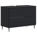 VidaXL Szafka pod umywalkę ZWOLLE Czarny 82 x 41 x 58,5 cm