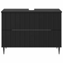 VidaXL Szafka pod umywalkę ZWOLLE Czarny 82 x 41 x 58,5 cm