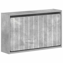 WISZĄCA SZAFKA NA BUTY ZWOLLE 71 X 17 X 43 CM BETONOWY SZARY