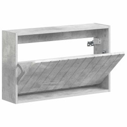 WISZĄCA SZAFKA NA BUTY ZWOLLE 71 X 17 X 43 CM BETONOWY SZARY