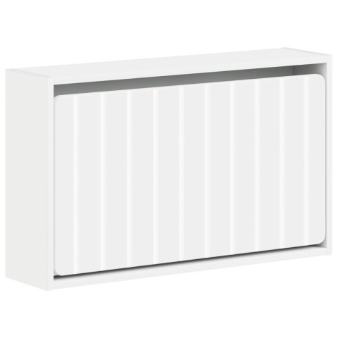 VidaXL Wisząca szafka na buty ZWOLLE 71 x 17 x 43 cm Biały