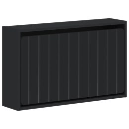 WISZĄCA SZAFKA NA BUTY ZWOLLE 71 X 17 X 43 CM CZARNY