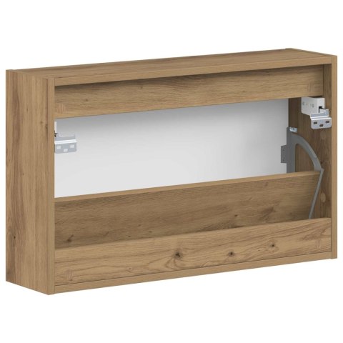 VidaXL Wisząca szafka na buty ZWOLLE 71 x 17 x 43 cm Dąb artisan