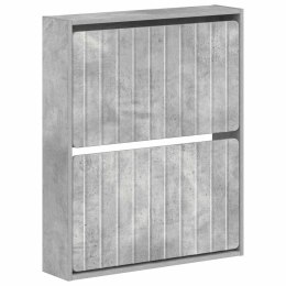VidaXL Wisząca szafka na buty ZWOLLE 71 x 17 x 86 cm Betonowy szary