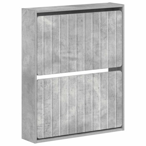 VidaXL Wisząca szafka na buty ZWOLLE 71 x 17 x 86 cm Betonowy szary
