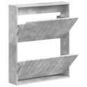 VidaXL Wisząca szafka na buty ZWOLLE 71 x 17 x 86 cm Betonowy szary