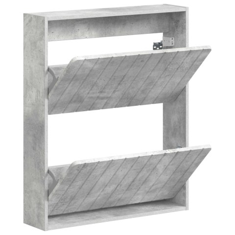 VidaXL Wisząca szafka na buty ZWOLLE 71 x 17 x 86 cm Betonowy szary