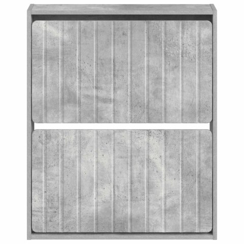 VidaXL Wisząca szafka na buty ZWOLLE 71 x 17 x 86 cm Betonowy szary