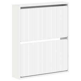 WISZĄCA SZAFKA NA BUTY ZWOLLE 71 X 17 X 86 CM BIAŁY