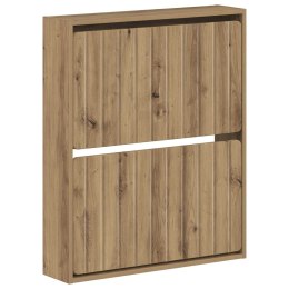 VidaXL Wisząca szafka na buty ZWOLLE 71 x 17 x 86 cm Dąb artisan