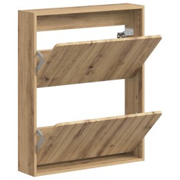VidaXL Wisząca szafka na buty ZWOLLE 71 x 17 x 86 cm Dąb artisan