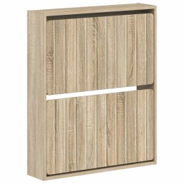 WISZĄCA SZAFKA NA BUTY ZWOLLE 71 X 17 X 86 CM DĄB SONOMA