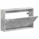 VidaXL Wisząca szafka na buty ARNHEM 71 x 17 x 43 cm Betonowy szary