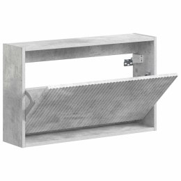 VidaXL Wisząca szafka na buty ARNHEM 71 x 17 x 43 cm Betonowy szary