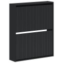 VidaXL Wisząca szafka na buty ARNHEM 71 x 17 x 86 cm Czarny