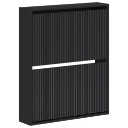 VidaXL Wisząca szafka na buty ARNHEM 71 x 17 x 86 cm Czarny