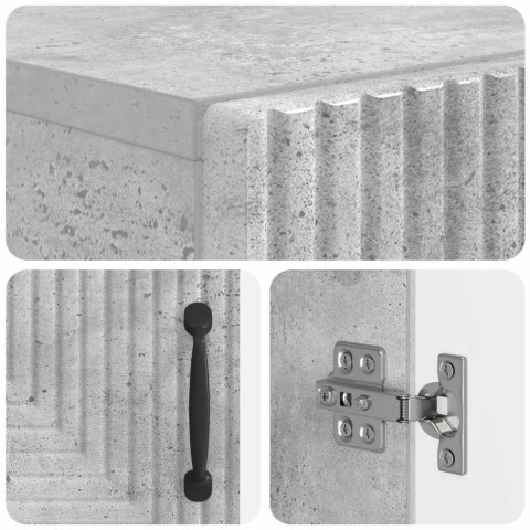 VidaXL Szafka na buty HAARLEM 59,5 x 39,5 x 89,5 cm Betonowy szary