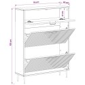 VidaXL Szafka na buty HAARLEM 78 x 24 x 103 cm Drewno inżynieryjne