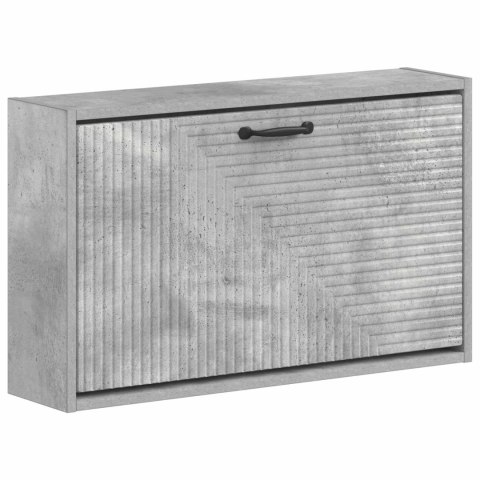 VidaXL Wisząca szafka na buty HAARLEM 71 x 17 x 43 cm Betonowy szary