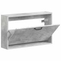 VidaXL Wisząca szafka na buty HAARLEM 71 x 17 x 43 cm Betonowy szary