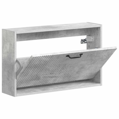 VidaXL Wisząca szafka na buty HAARLEM 71 x 17 x 43 cm Betonowy szary