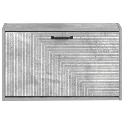 VidaXL Wisząca szafka na buty HAARLEM 71 x 17 x 43 cm Betonowy szary