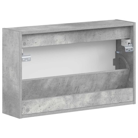 VidaXL Wisząca szafka na buty HAARLEM 71 x 17 x 43 cm Betonowy szary