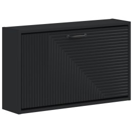 VidaXL Wisząca szafka na buty HAARLEM 71 x 17 x 43 cm Czarny