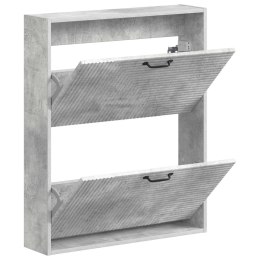 WISZĄCA SZAFKA NA BUTY HAARLEM 71 X 17 X 86 CM BETONOWY SZARY