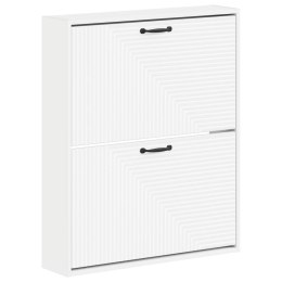 VidaXL Wisząca szafka na buty HAARLEM 71 x 17 x 86 cm Biały