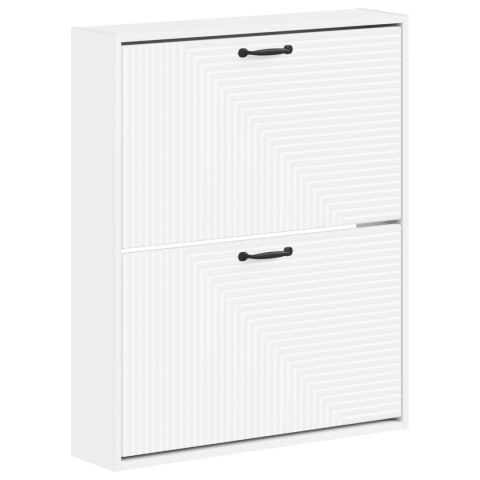 VidaXL Wisząca szafka na buty HAARLEM 71 x 17 x 86 cm Biały