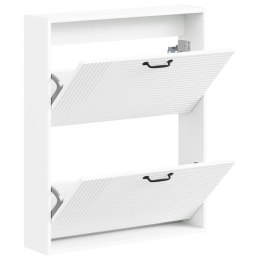VidaXL Wisząca szafka na buty HAARLEM 71 x 17 x 86 cm Biały
