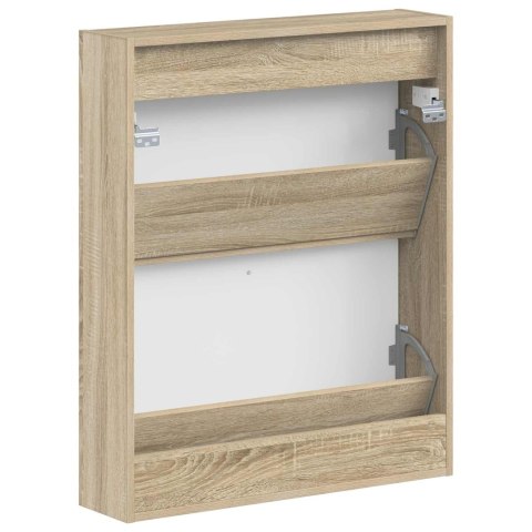VidaXL Wisząca szafka na buty HAARLEM 71 x 17 x 86 cm dąb Sonoma