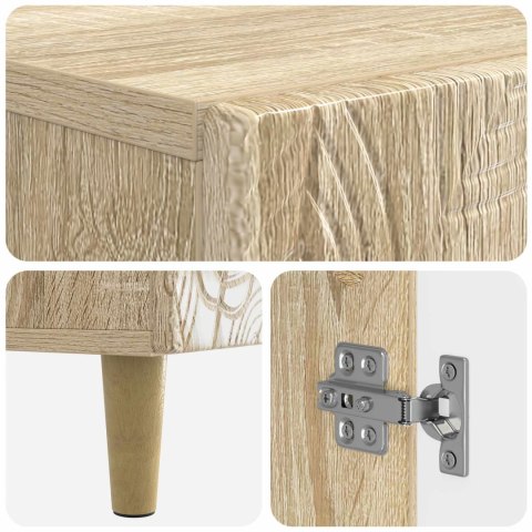 SZAFKA NA BUTY DELFT 59,5 X 39,5 X 90 CM DREWNO INŻYNIERYJNE
