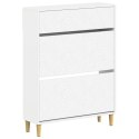 VidaXL Szafka na buty DELFT 78 x 24 x 103 cm Drewno inżynieryjne Biały