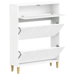 VidaXL Szafka na buty DELFT 78 x 24 x 103 cm Drewno inżynieryjne Biały