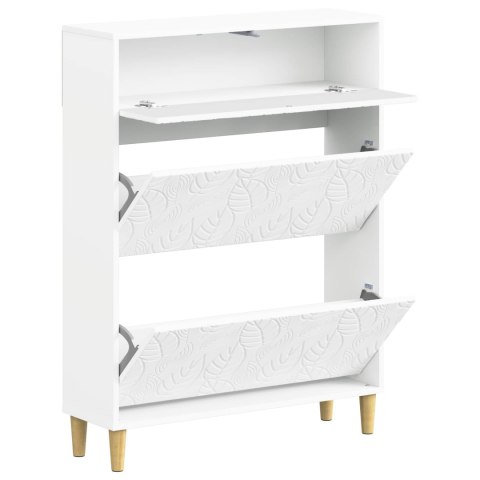 VidaXL Szafka na buty DELFT 78 x 24 x 103 cm Drewno inżynieryjne Biały