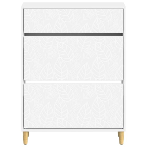 VidaXL Szafka na buty DELFT 78 x 24 x 103 cm Drewno inżynieryjne Biały