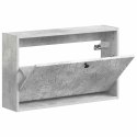 VidaXL Wisząca szafka na buty DELFT 71 x 17 x 43 cm Betonowy szary
