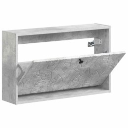 VidaXL Wisząca szafka na buty DELFT 71 x 17 x 43 cm Betonowy szary
