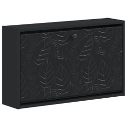 VidaXL Wisząca szafka na buty DELFT 71 x 17 x 43 cm Czarny