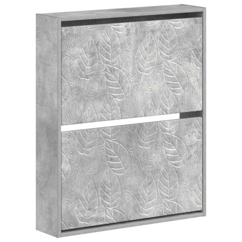 WISZĄCA SZAFKA NA BUTY DELFT 71 X 17 X 86 CM BETONOWY SZARY