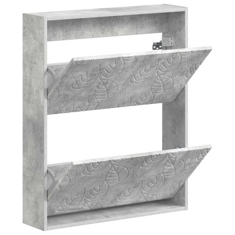 WISZĄCA SZAFKA NA BUTY DELFT 71 X 17 X 86 CM BETONOWY SZARY