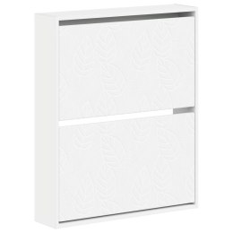 VidaXL Wisząca szafka na buty DELFT 71 x 17 x 86 cm Biały