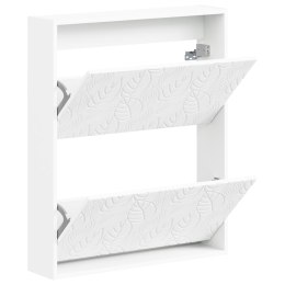 VidaXL Wisząca szafka na buty DELFT 71 x 17 x 86 cm Biały