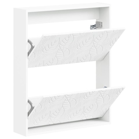 VidaXL Wisząca szafka na buty DELFT 71 x 17 x 86 cm Biały