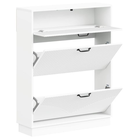 VidaXL Szafka na buty HOORN 78 x 24 x 100 cm Drewno inżynieryjne Biały