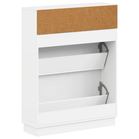 VidaXL Szafka na buty HOORN 78 x 24 x 100 cm Drewno inżynieryjne Biały