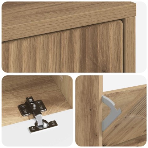VidaXL Szafka na buty HOORN 78 x 24 x 100 cm Drewno inżynieryjne